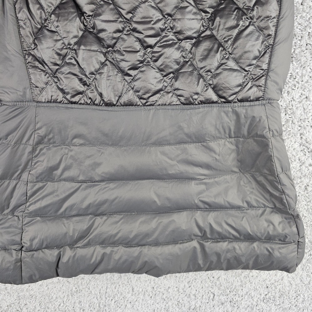 Calvin Klein Premium Duck Down Filled Puffer Vest Womans Medium Gray Silver - Picture 13 of 15